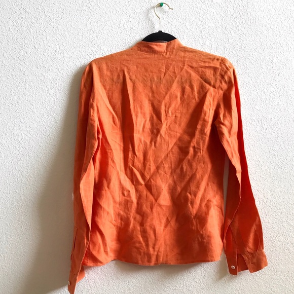 Celine 100% linen Button Down Top - Picture 5 of 5